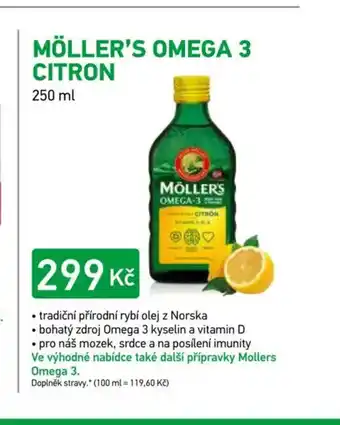 Alphega Lékárna Möller's omega 3 citron nabídka