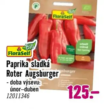 Hornbach Paprika sladká Roter Augsburger nabídka