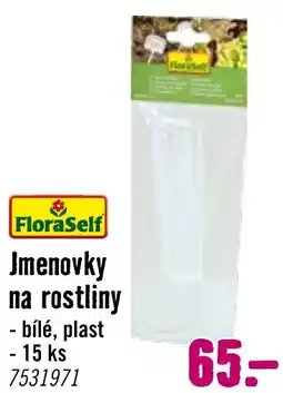 Hornbach Jmenovky na rostliny nabídka