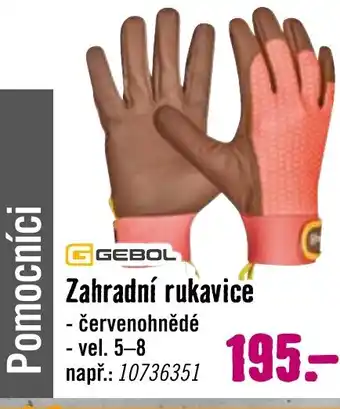 Hornbach Zahradní rukavice nabídka