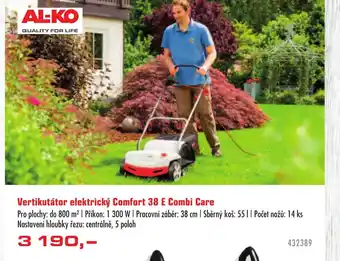 Uni Hobby Vertikutátor elektrický Comfort 38 E Combi Care nabídka