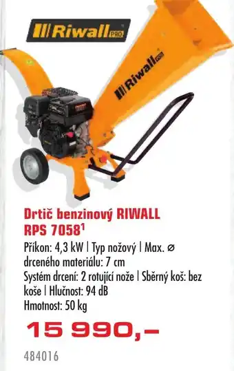 Uni Hobby Drtič benzinový RIWALL RPS 70581 nabídka