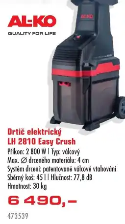 Uni Hobby Drtič elektrický LH 2810 Easy Crush nabídka