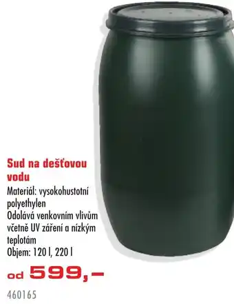 Uni Hobby Sud na dešťovou vodu nabídka