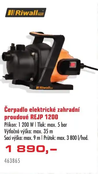 Uni Hobby Čerpadlo elektrické zahradní proudové REJP 1200 nabídka