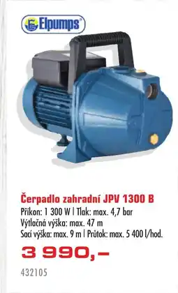 Uni Hobby Čerpadlo zahradní JPV 1300 B nabídka