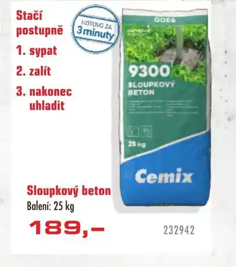 Uni Hobby Sloupkový beton nabídka