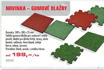 Uni Hobby Novinka - gumové dlažby nabídka