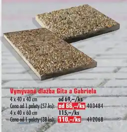 Uni Hobby Vymývaná dlažba Gita a Gabriela nabídka