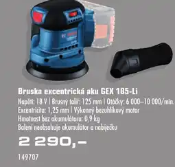 Uni Hobby Bruska excentrická aku GEX 185-Li nabídka