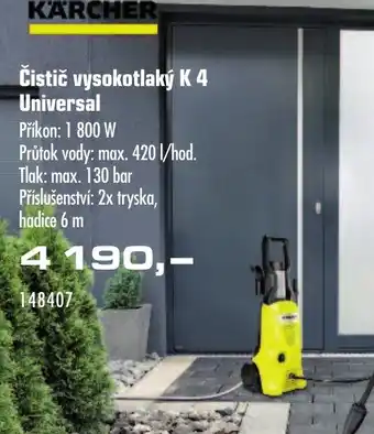 Uni Hobby KÄRCHER Čistič vysokotlaký K 4 Universal nabídka