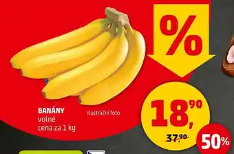 Penny Market BANÁNY volné, 1 kg nabídka