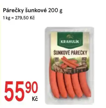 Žabka Párečky šunkové nabídka