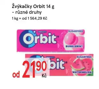 Žabka Žvýkačky orbit nabídka