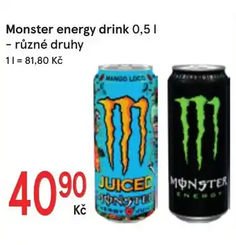 Žabka Monster energy drink nabídka