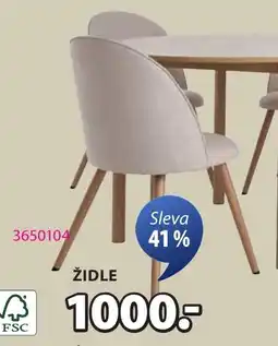 JYSK jídelní židle thorup nabídka