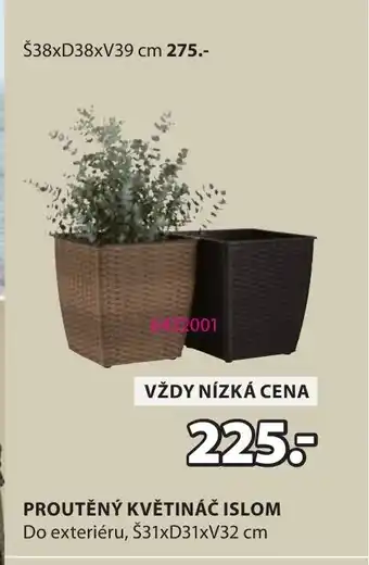 JYSK Proutěný květináč Islom nabídka
