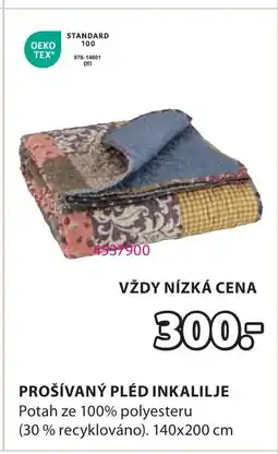JYSK Prošívaný pléd inkalilje nabídka
