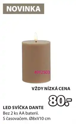 JYSK Led svíčka Dante nabídka