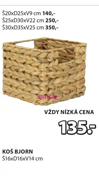JYSK Koš Bjorn nabídka