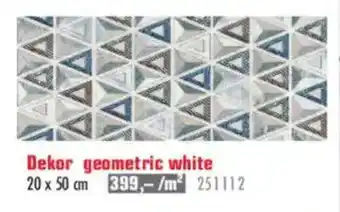 Uni Hobby Dekor geometric white nabídka