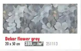 Uni Hobby Dekor flower grey nabídka