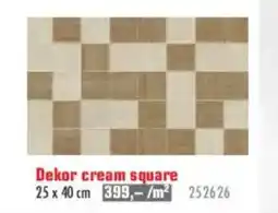 Uni Hobby Dekor cream square nabídka