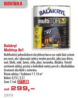 Uni Hobby Balakryl Multitop 9v1 nabídka