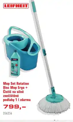 Uni Hobby LEIFHEIT Mop Set Rotation Disc Mop Ergo + Čistič na silně znečištěné nabídka