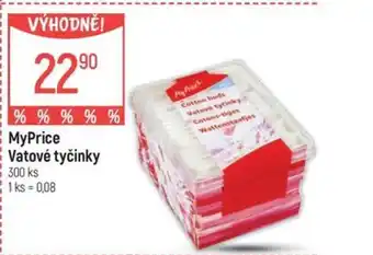 Globus MyPrice Vatové tyčinky nabídka