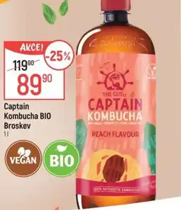 Globus Captain Kombucha Bio Broskev nabídka