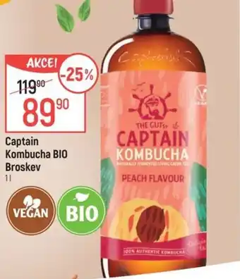 Globus Captain Kombucha Bio Broskev nabídka