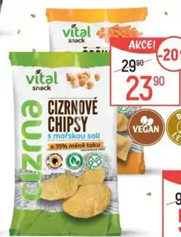 Globus Vital Snack Luštěninové chipsy nabídka