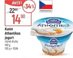 Globus Kunín Athentikos jogurt nabídka