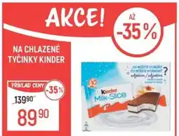 Globus Na chlazené tyčinky Kinder nabídka