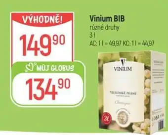 Globus Vinium BIB nabídka