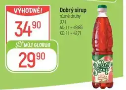 Globus Dobrý sirup nabídka