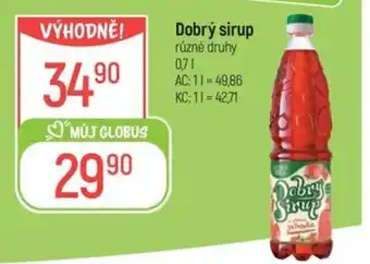 Globus Dobrý sirup nabídka