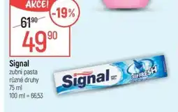 Globus SIGNAL zubní pasta nabídka