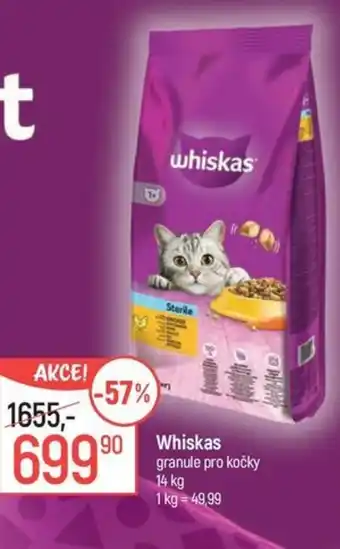 Globus Whiskas granule pro kočky nabídka