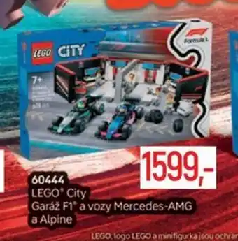 Globus LEGO® City Garáž F1* a vozy Mercedes-AMG a Alpine nabídka