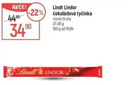 Globus Lindt Lindor čokoládová tyčinka nabídka