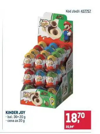 Makro Kinder joy nabídka