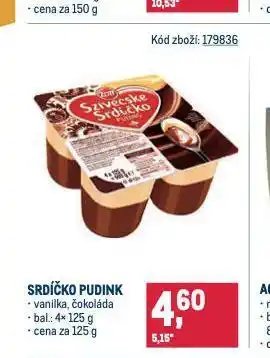 Makro Srdíčko pudink nabídka