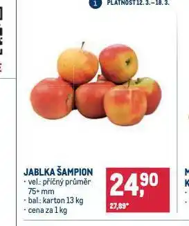 Makro Jablka šampion nabídka