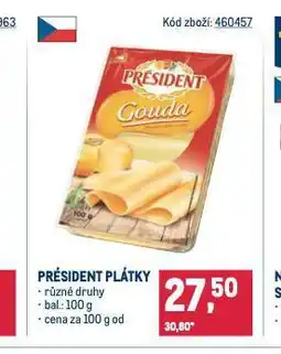 Makro Président plátky nabídka