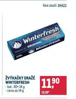 Makro Winterfresh žvýkačky nabídka