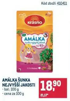 Makro Šunka amálka nabídka