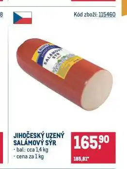 Makro Jihočeský uzený salámový sýr nabídka