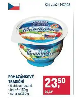 Makro Tradiční pomazánkové nabídka